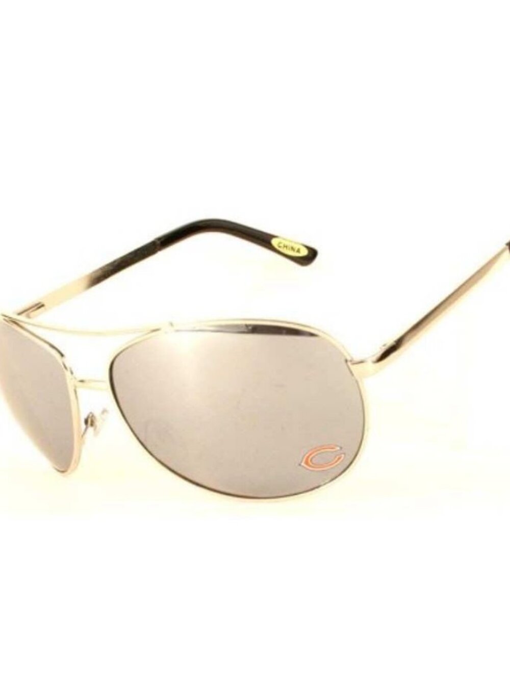Chicago Bears NFL Mens Aviator Sunglasses Silver Frame Official Licensed